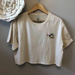 Billabong crop tee - off white